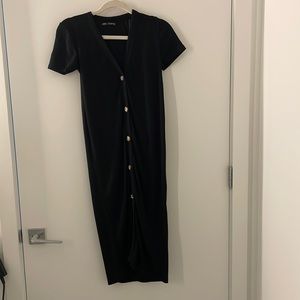 Zara button up midi dress
